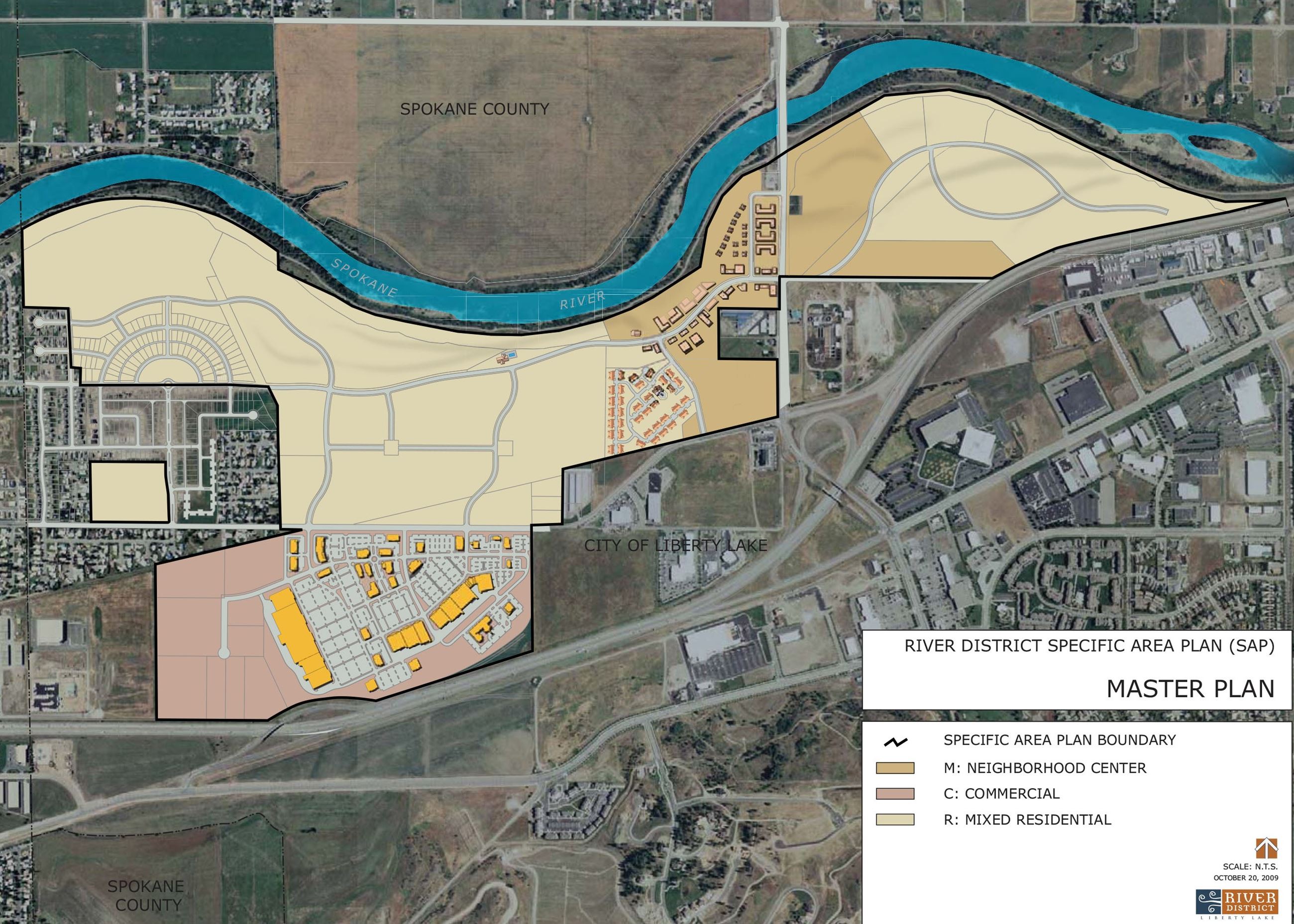 Liberty Lake River District Master Plan Map