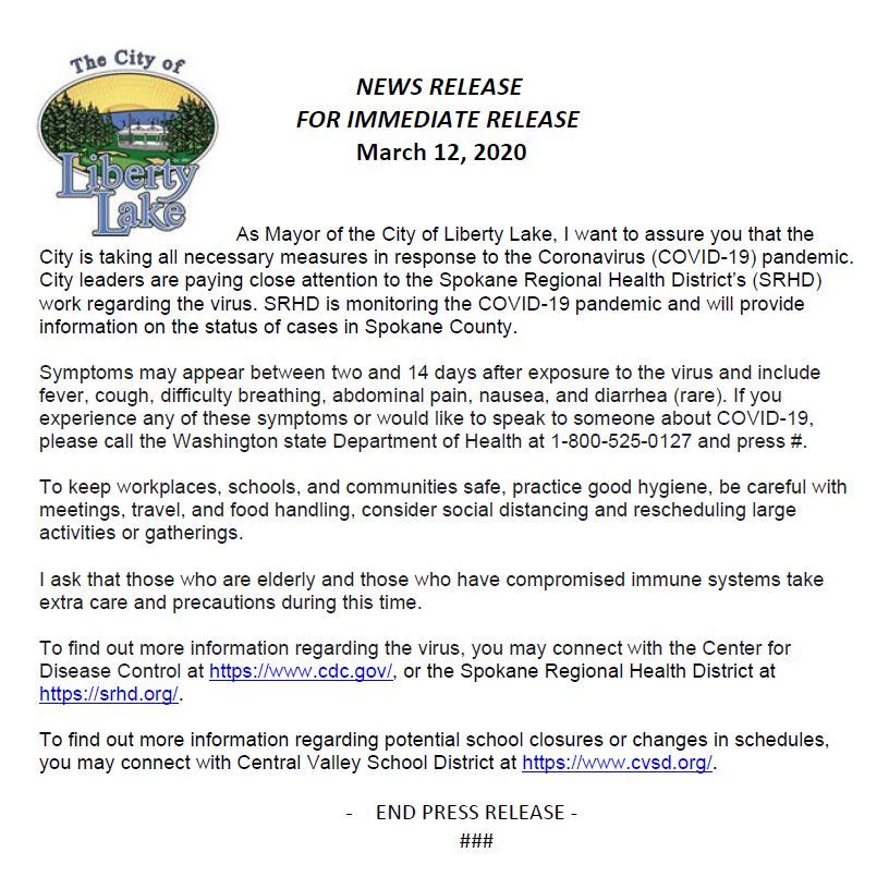 News Release 3-21-2020