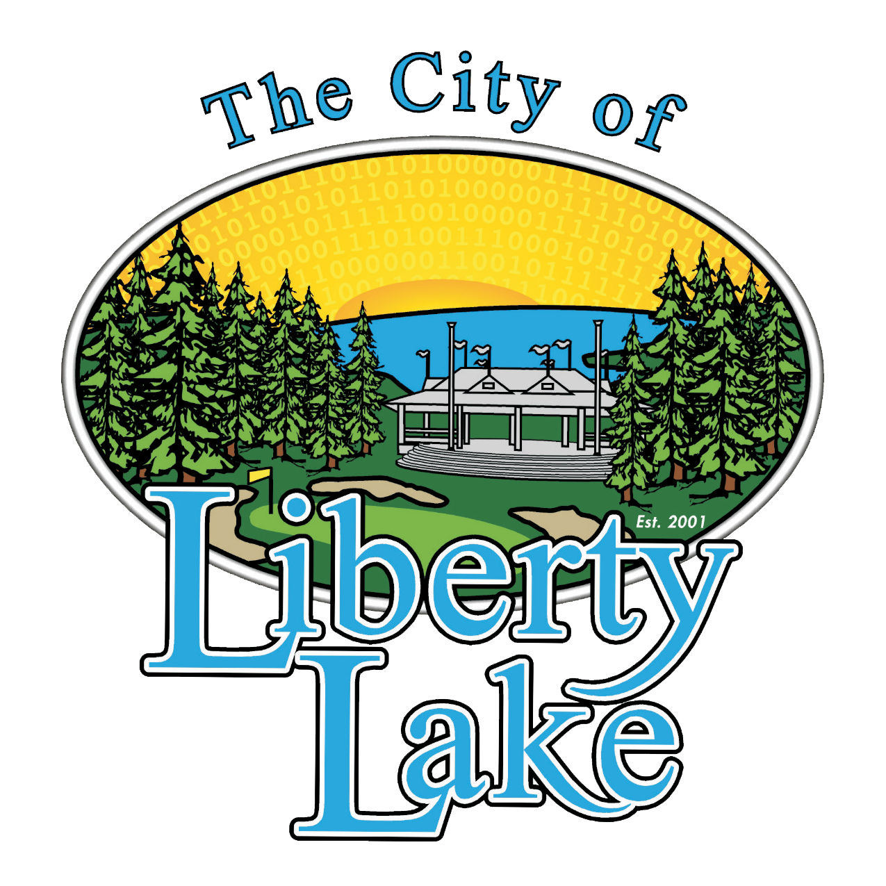 Liberty Lake LOGO with white outline