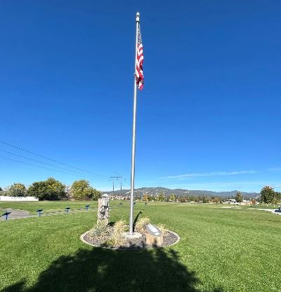 Image of Flag Pole with Art Plaque