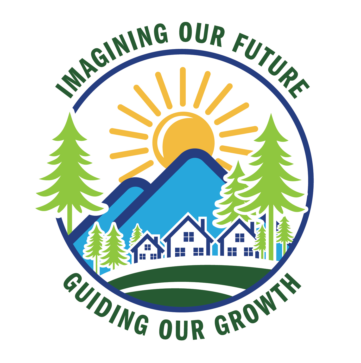 Comprehensive Plan logo - Imagining Our Future, Guiding Our Growth