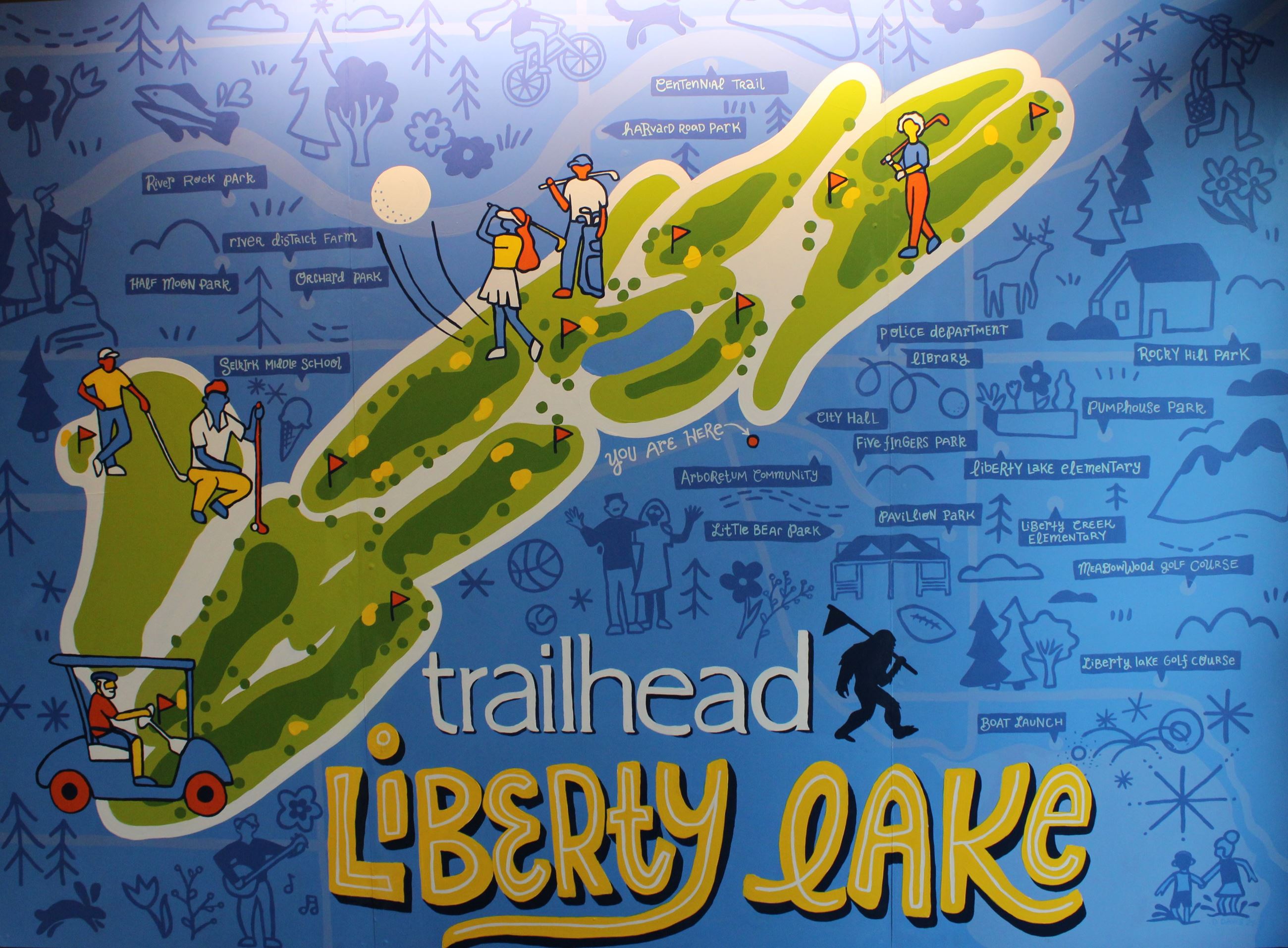 Liberty Lake Golf Course Mural