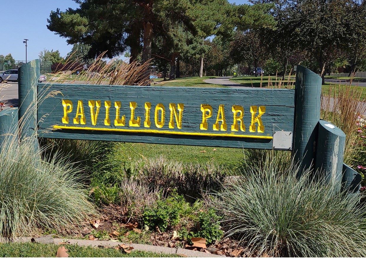 Pavillion Park Sign
